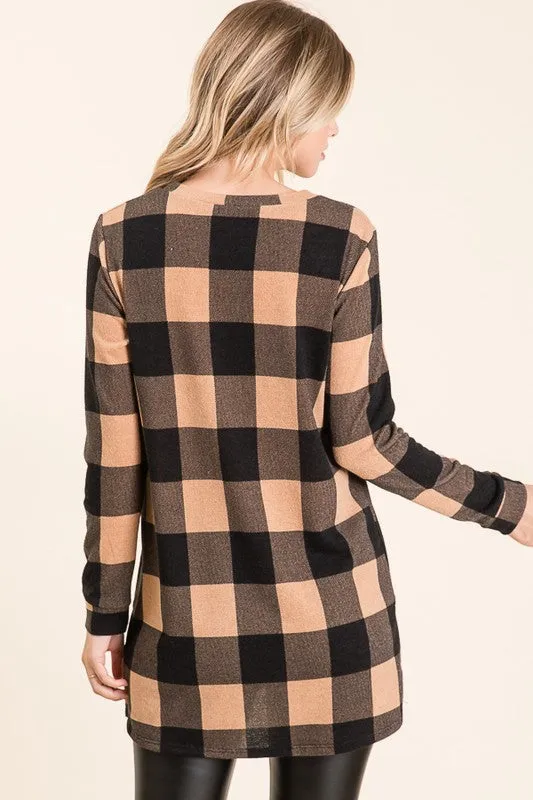 Megan Checkered Tunic