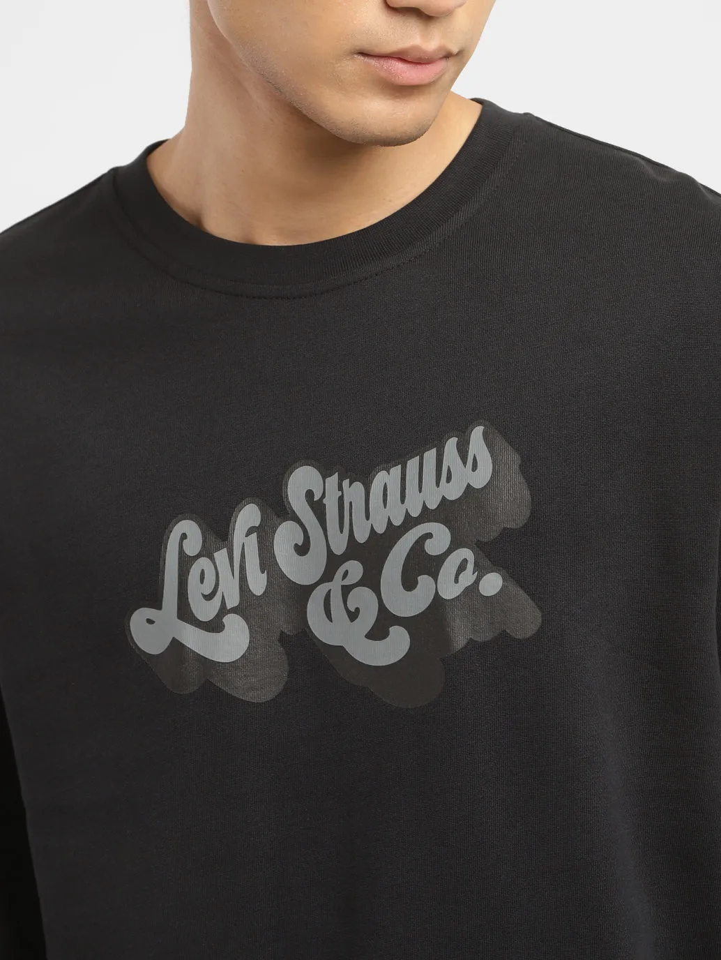 Men's Brand Logo Crew Neck Sweatshirt