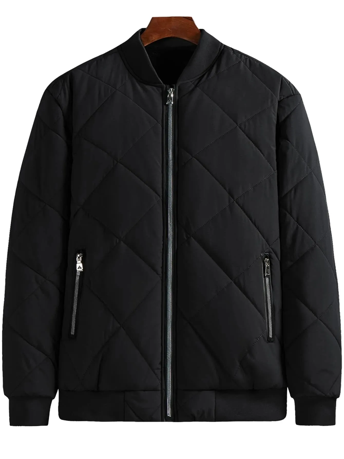 Men's Quilted Bomber Jacket