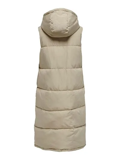 Alinas Long Hooded Puffer Vest in Exclusive Design