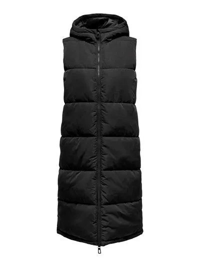 Alinas Long Hooded Puffer Vest in Exclusive Design