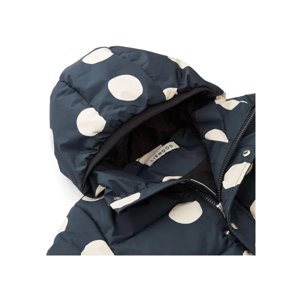 Palle Puffer Jacket - Mega dot / Midnight navy