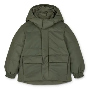 Paloma Puffer Jacket - Hunter Green Multi Mix