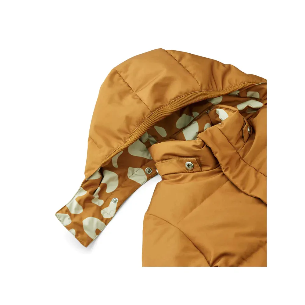 Paloma Puffer Jacket - Reversible Mega Leo / Golden Caramel