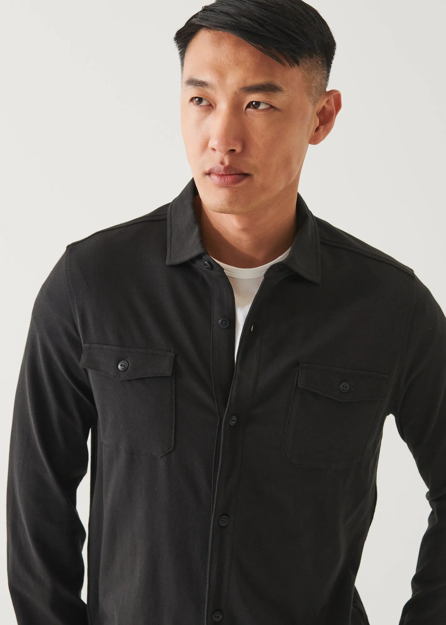 PIMA COTTON STRETCH OVERSHIRT