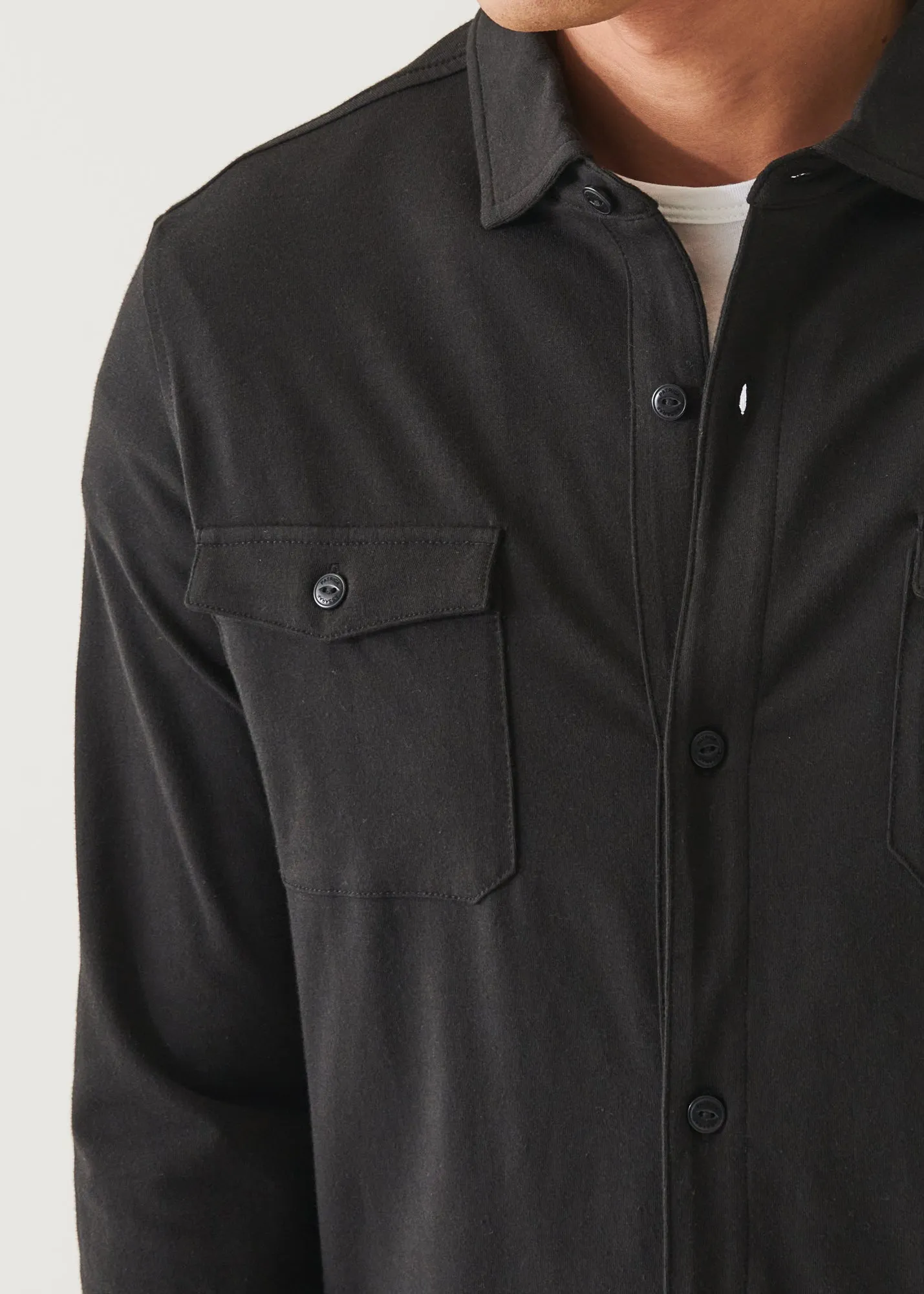 PIMA COTTON STRETCH OVERSHIRT