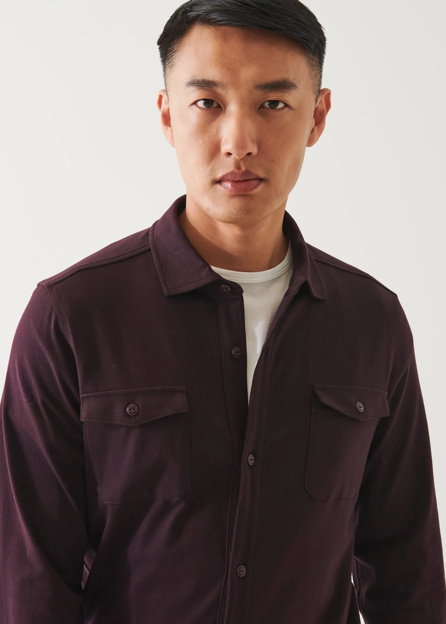 PIMA COTTON STRETCH OVERSHIRT