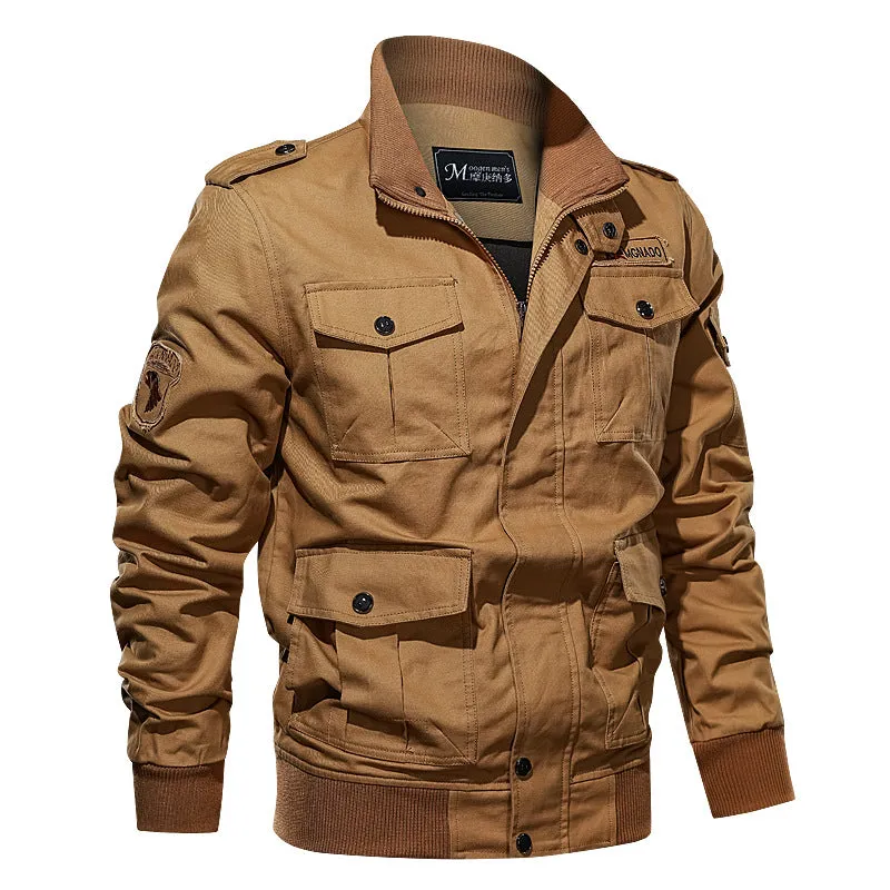 Plus Size Multi-pocket Flying Men's Jacket