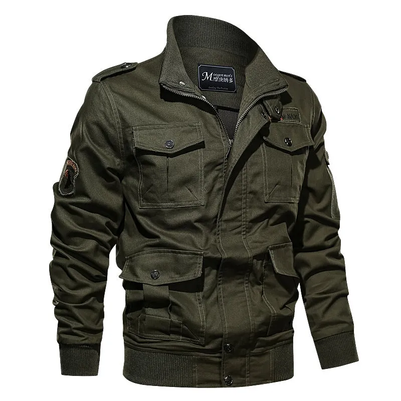 Plus Size Multi-pocket Flying Men's Jacket