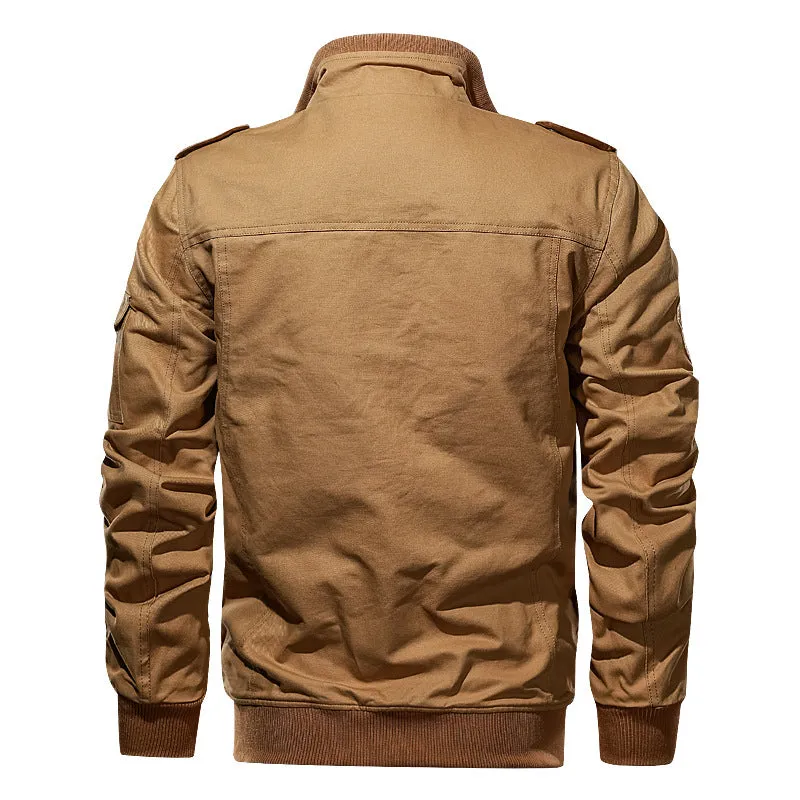 Plus Size Multi-pocket Flying Men's Jacket