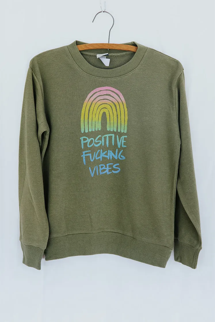 Posi Vibes Pullover Sweatshirt