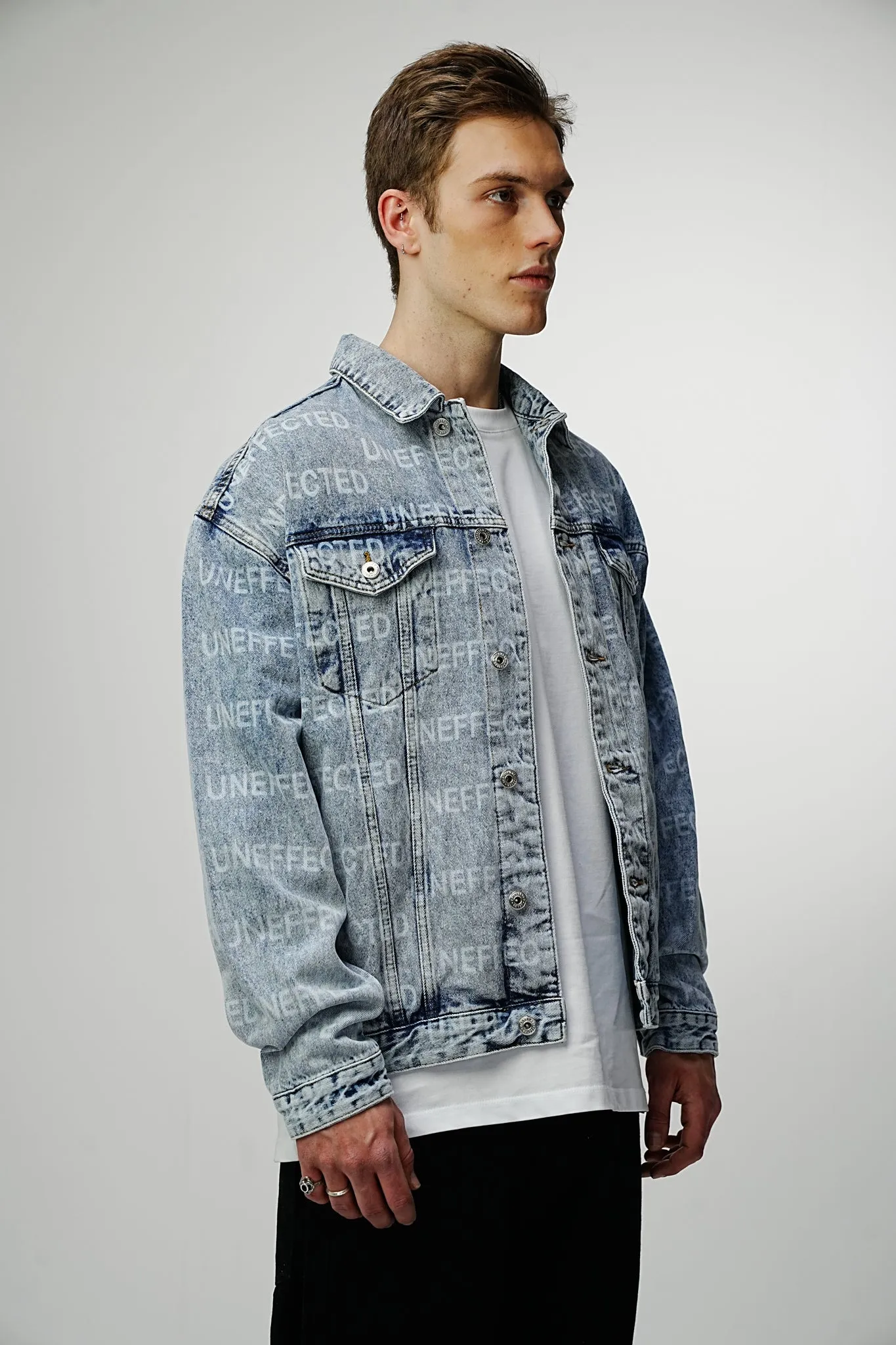 Premium Laser Printed Signature Denim Jacket