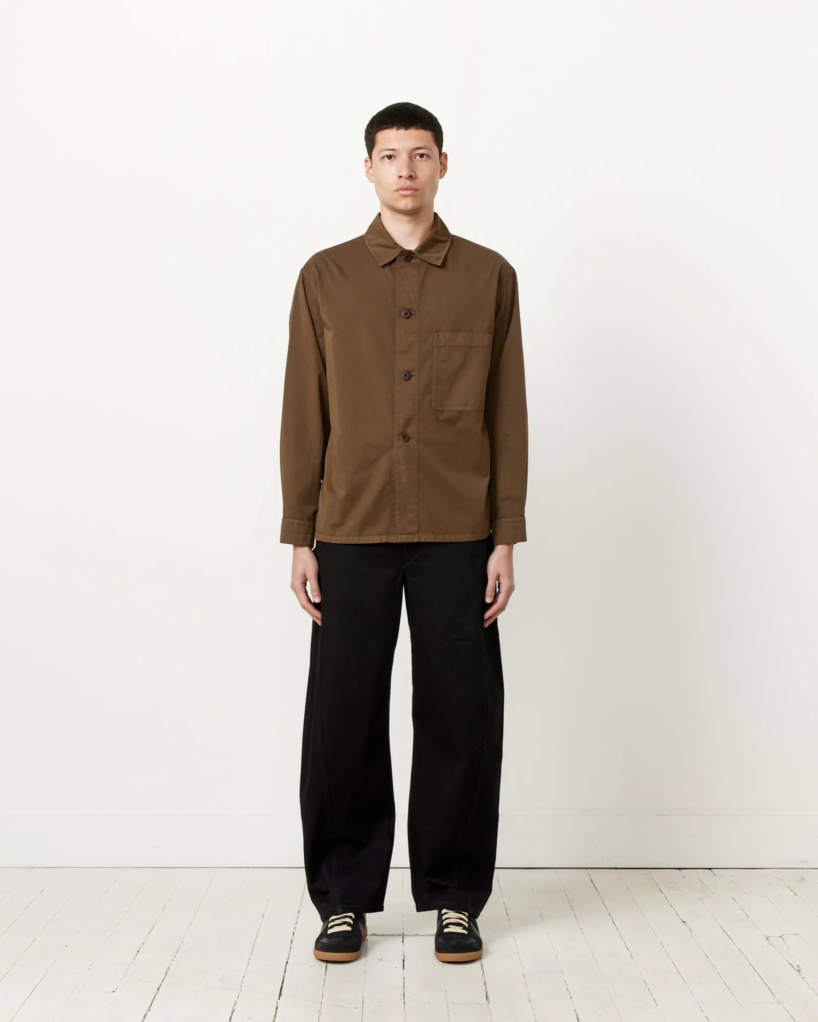 Pyjama Shirt in Dark Tobacco