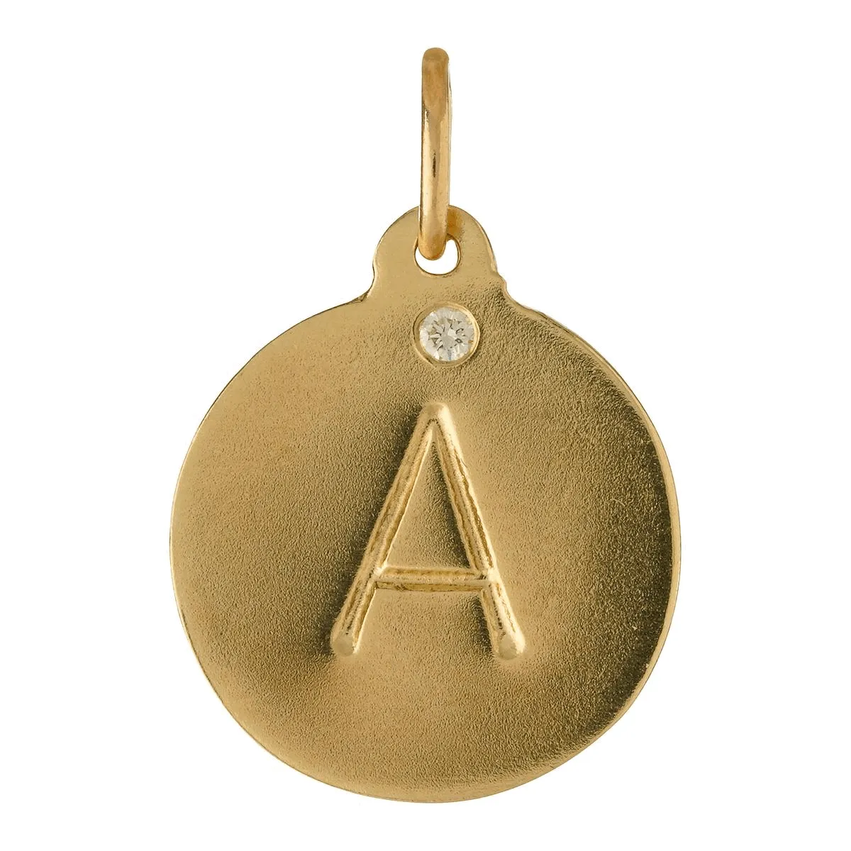 "H" Alphabet Charm With Diamond