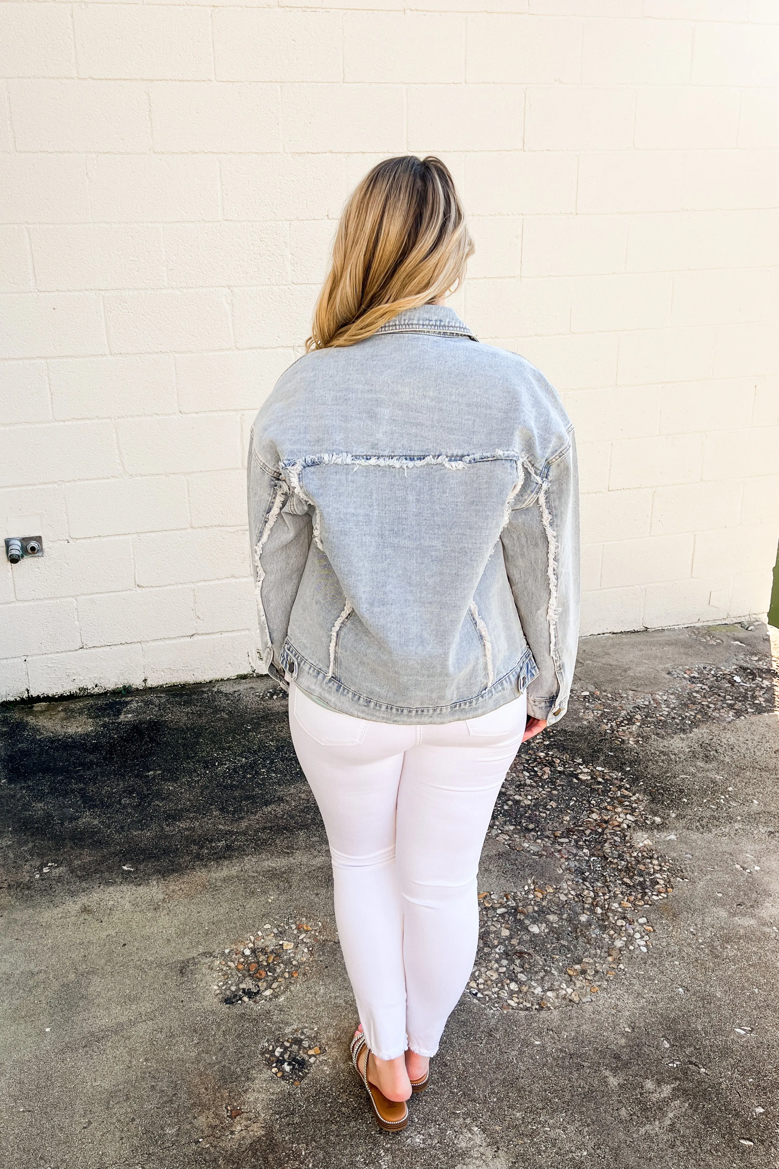 Rae Rae Studded Denim Jacket