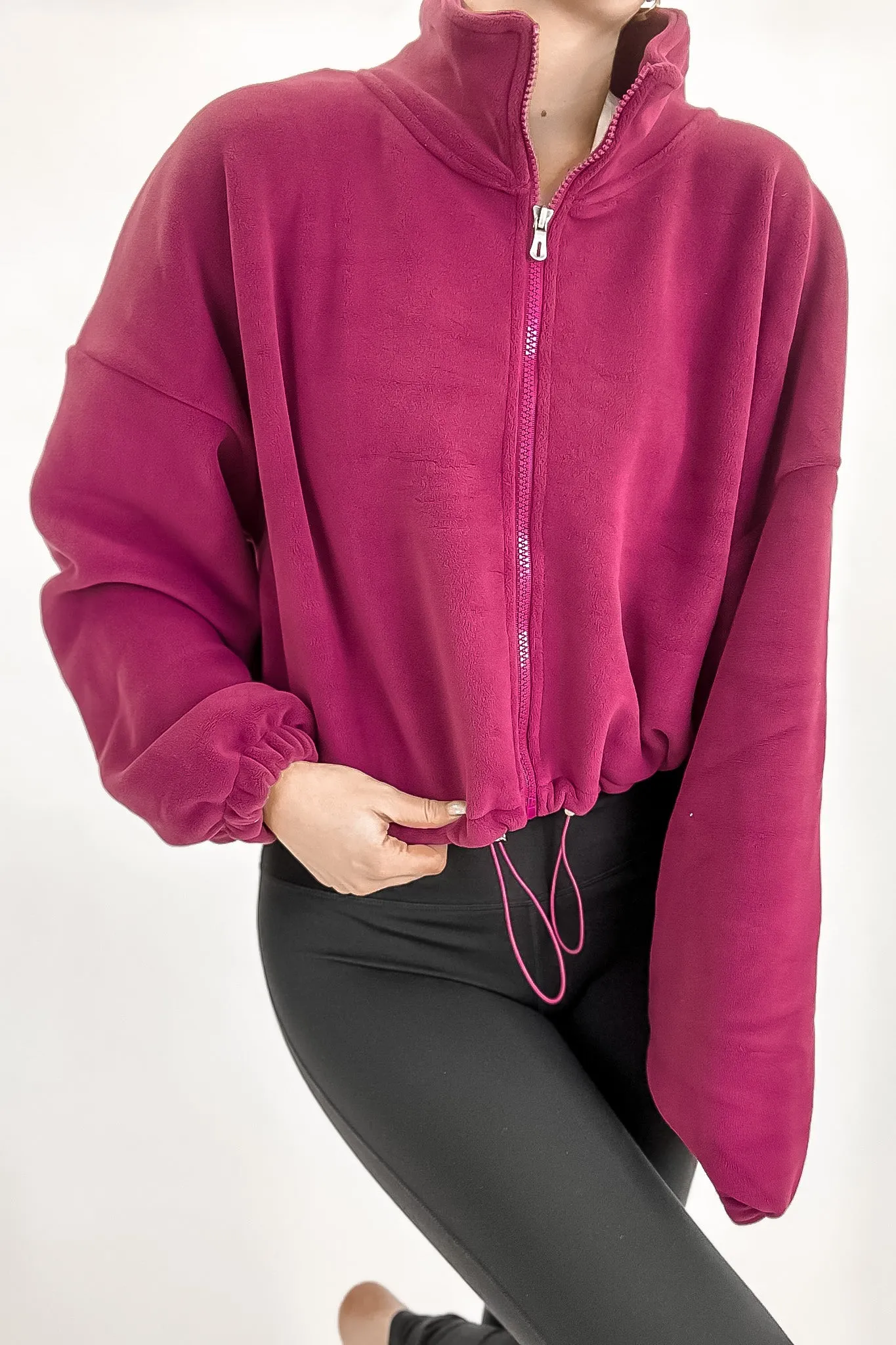 Raspberry Crop Jacket