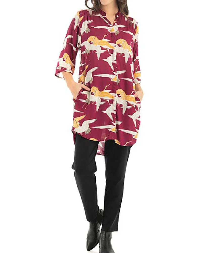 Red Cranes Cassidy Tunic