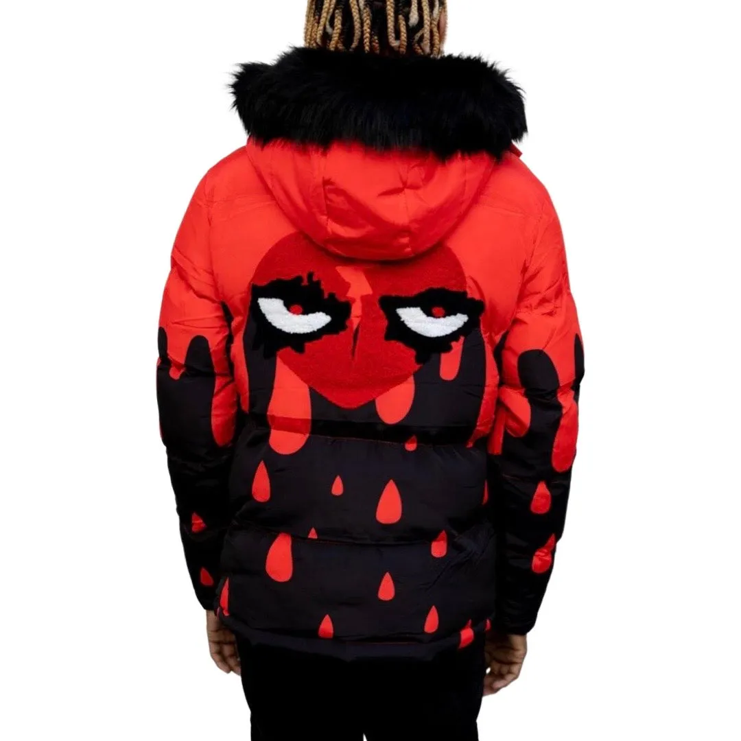 Reelistik Drip Red Bubble Jacket