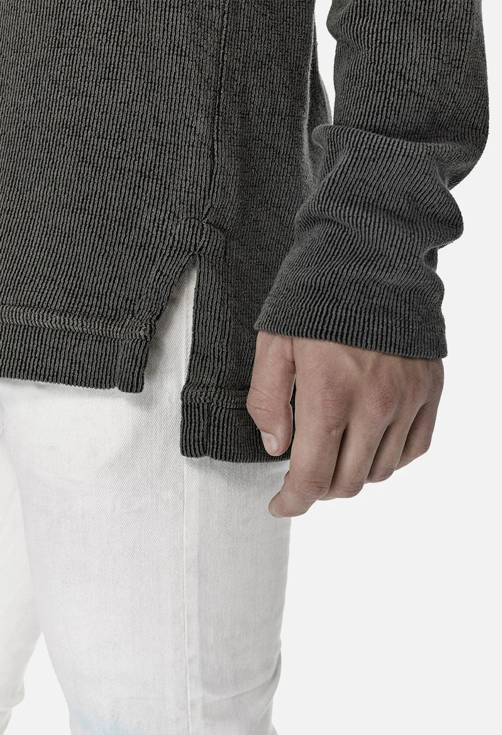 Ribbed Mercer Pullover / Alpine