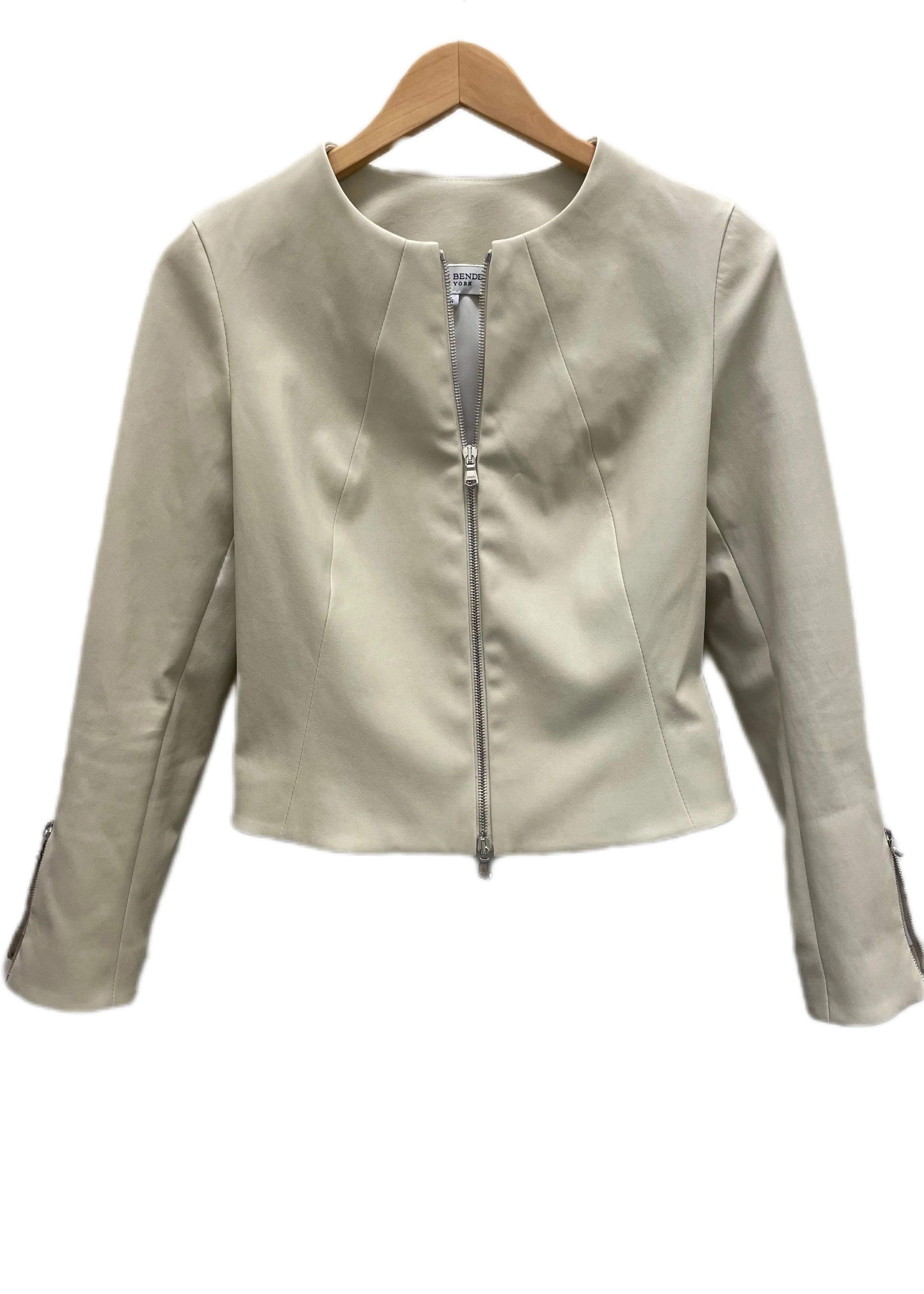 Susan Bender Bone Contour leather jacket