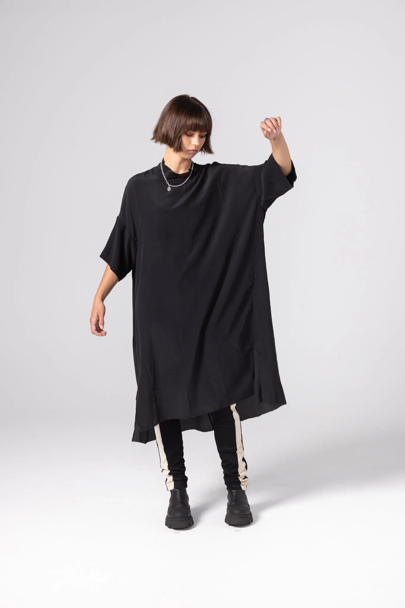 Tear Drop Tunic | Black