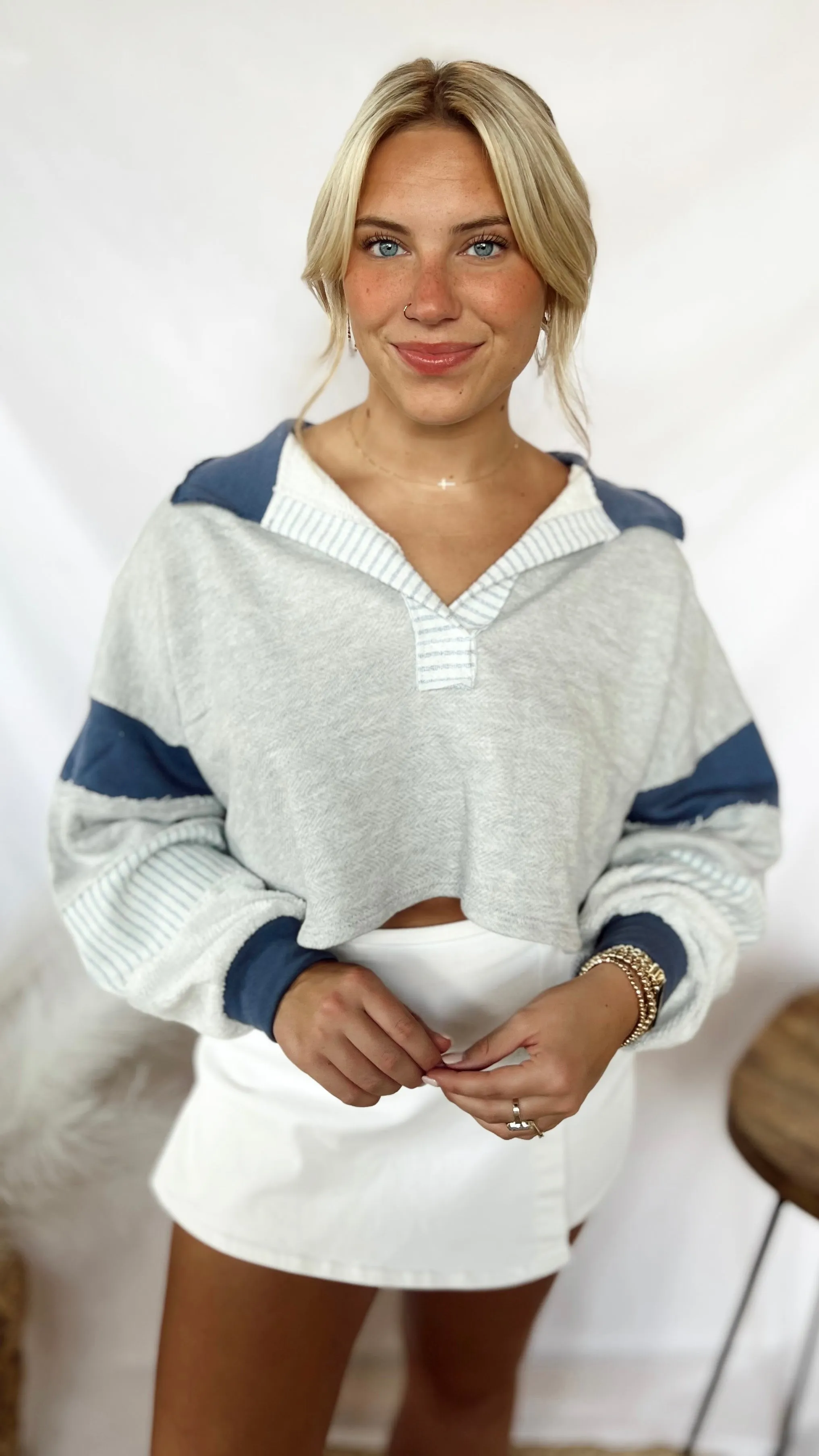 The Coastal Cropped Pullover