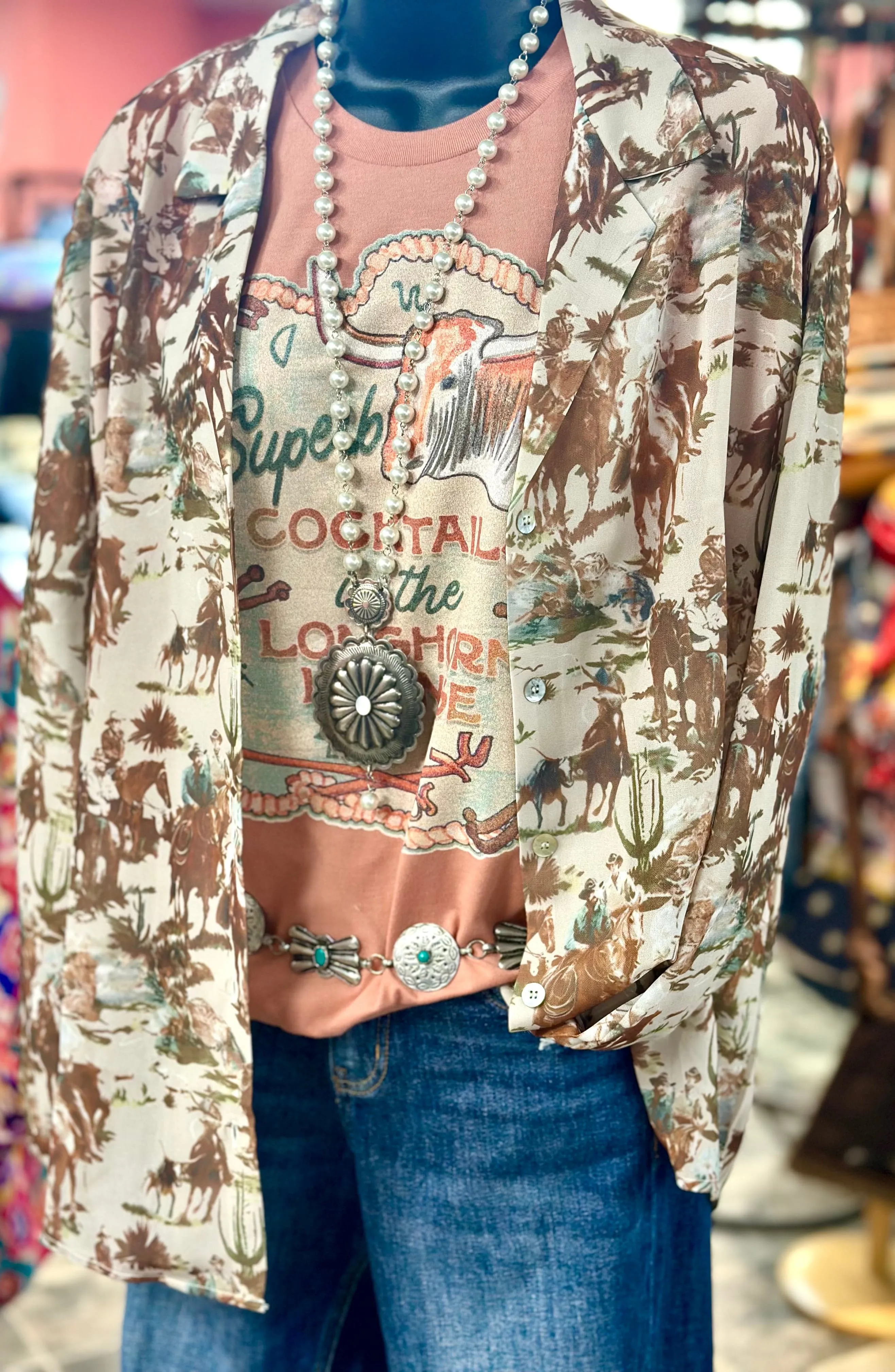 The Colorado Cowboy Button Up Top