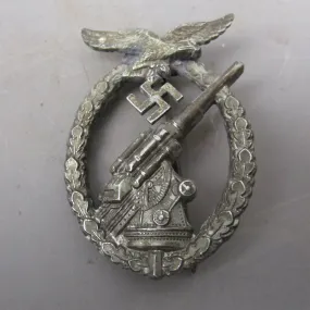 Third Reich Anti Aircraft Flak Battle Badge Vintage WWII