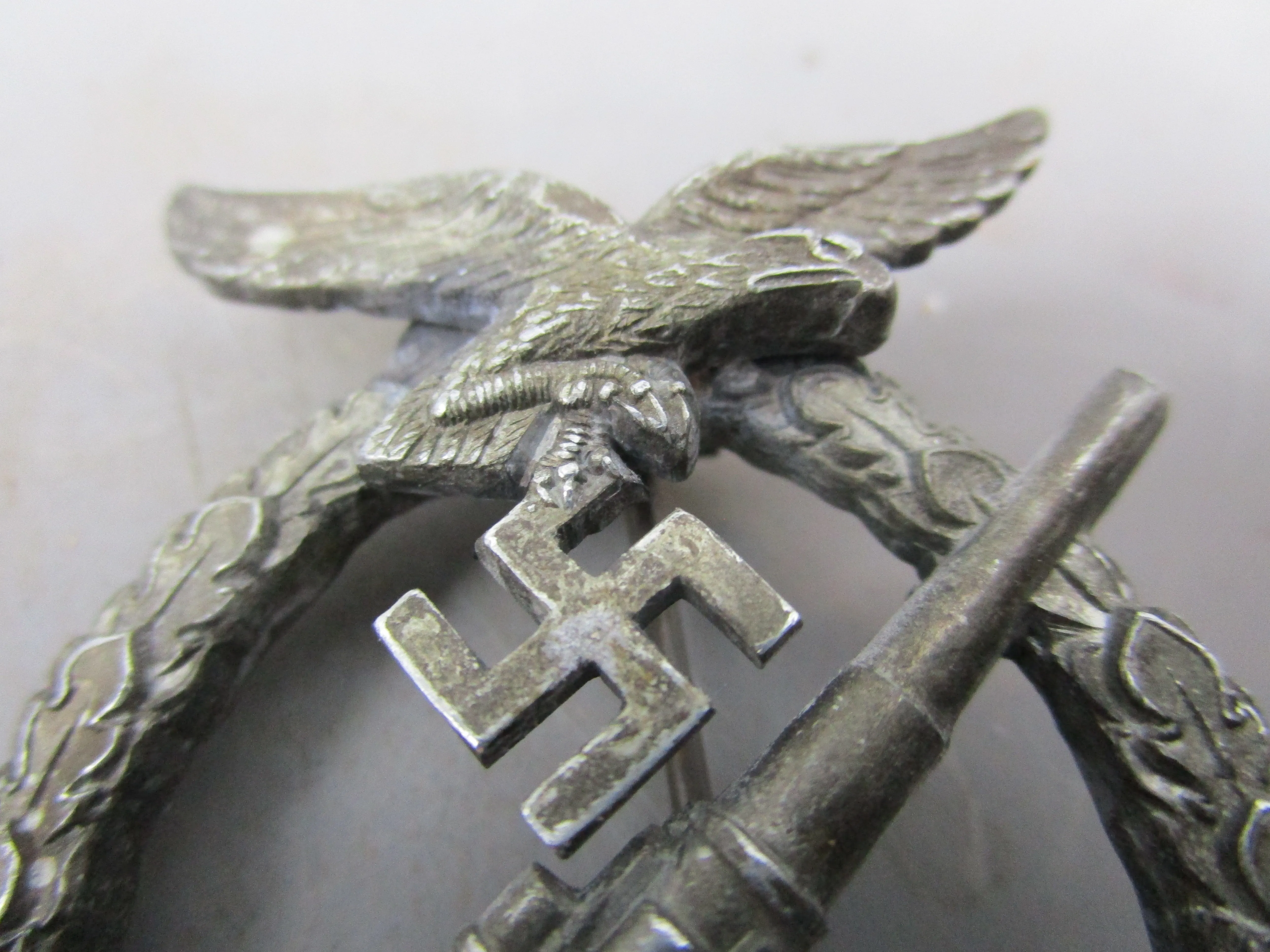 Third Reich Anti Aircraft Flak Battle Badge Vintage WWII