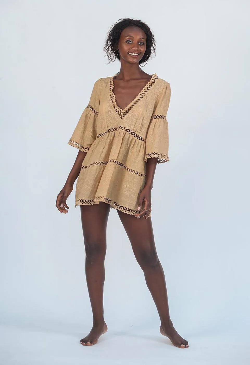 VIEWS - EMBROIDERED BEACH TUNIC