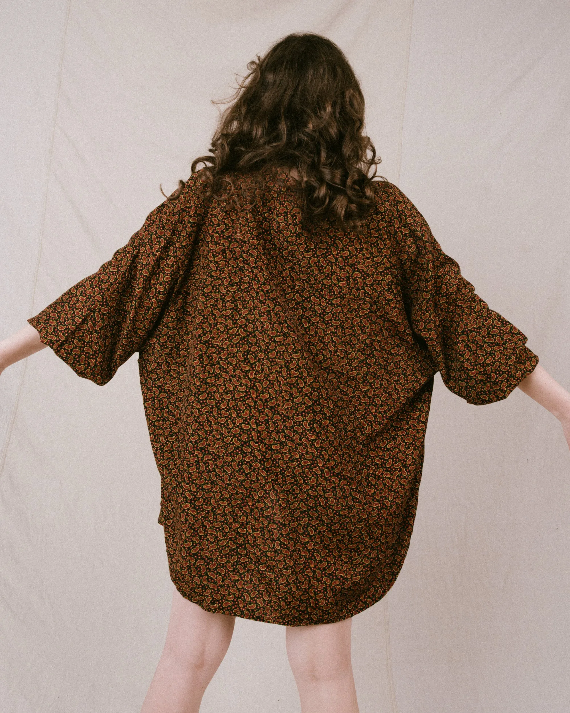 Vintage Oversized Paisley Shirt (S-L)