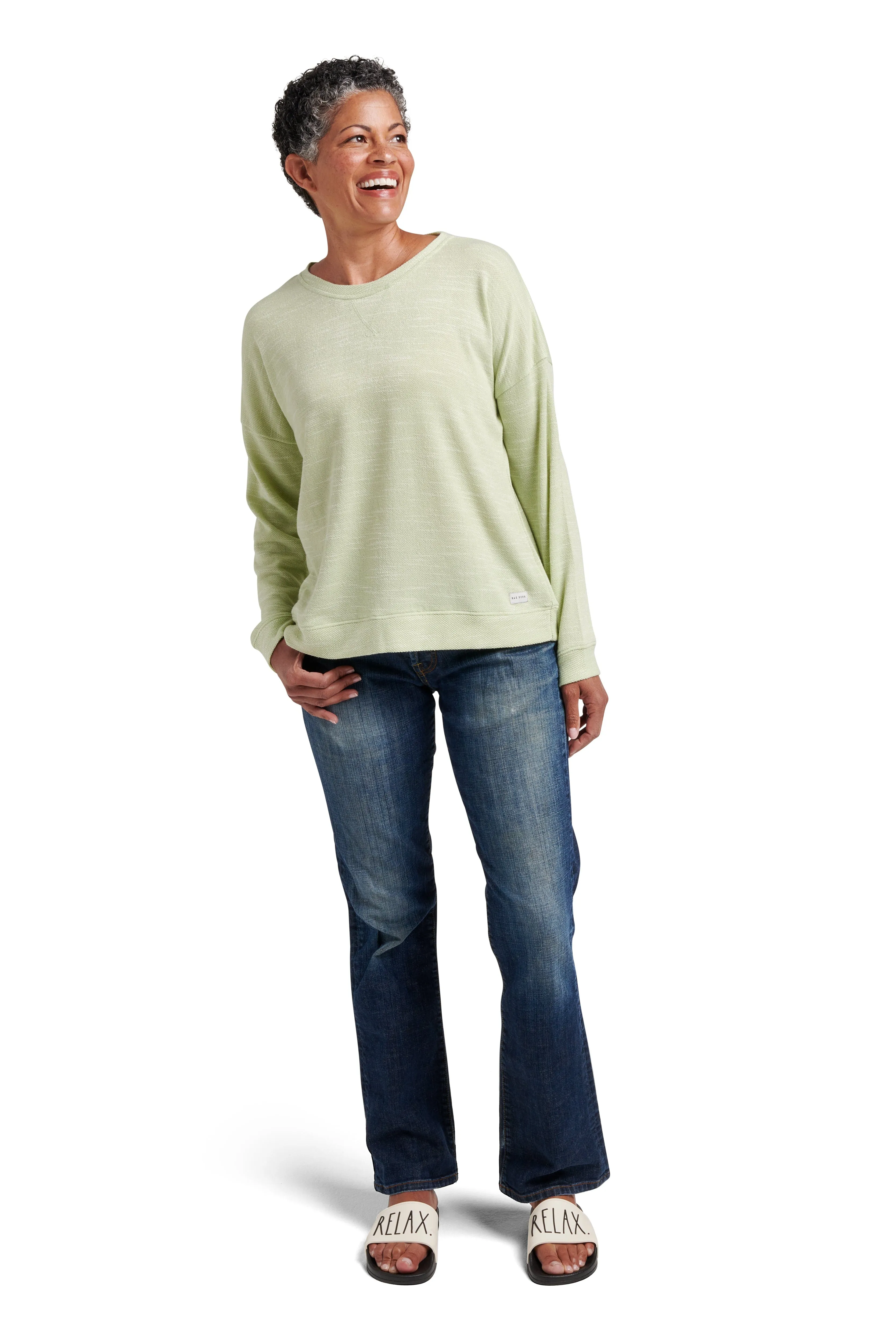 Women's Knit Terry Pullover Sweatshirt