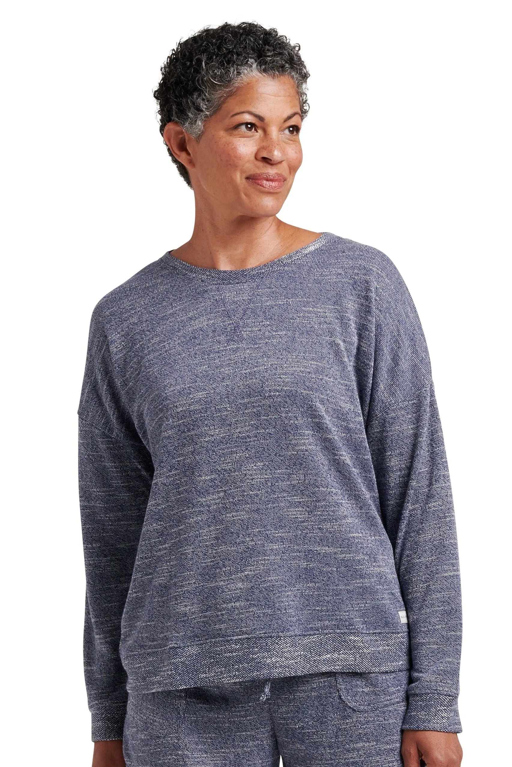 Women's Knit Terry Pullover Sweatshirt