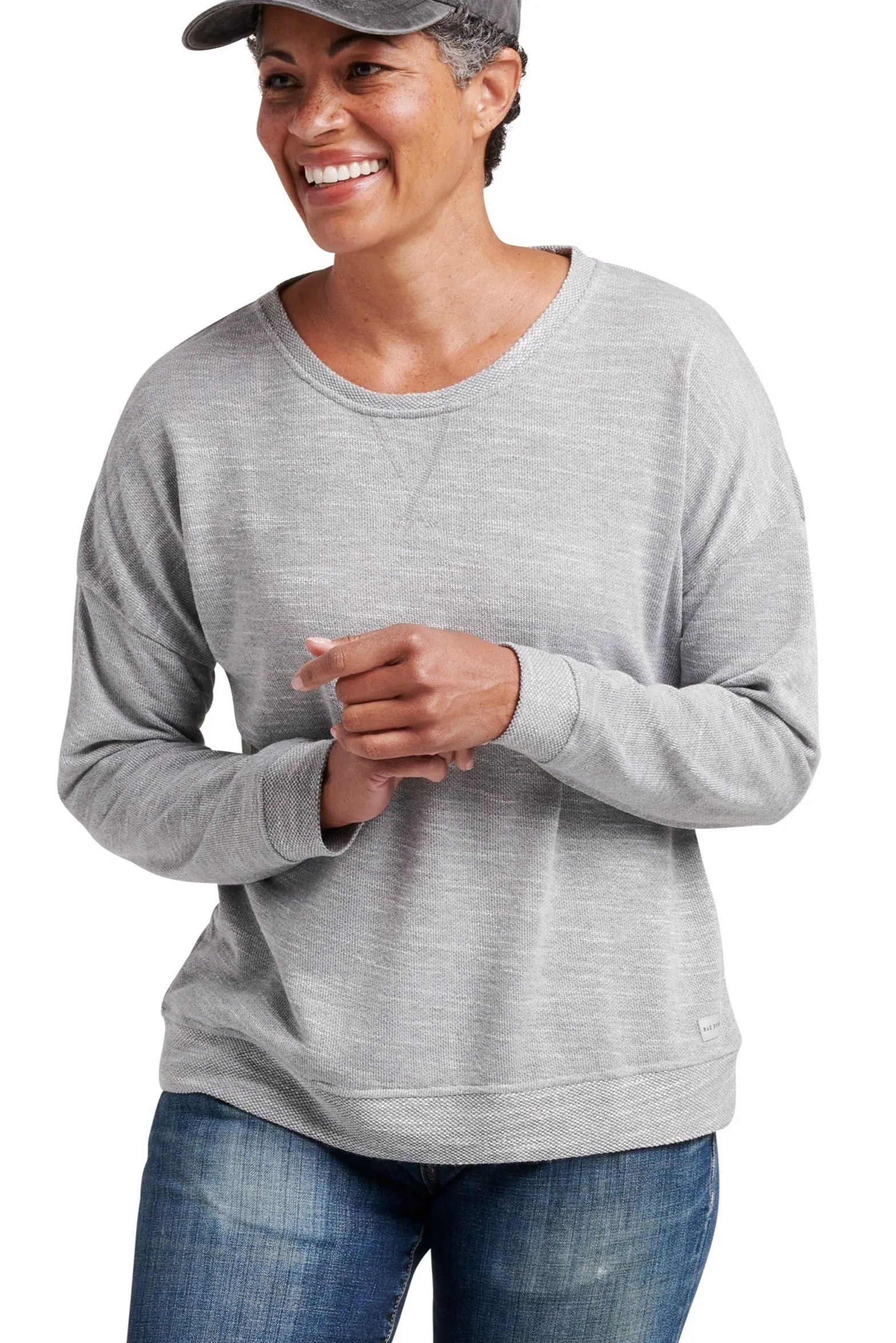 Women's Knit Terry Pullover Sweatshirt