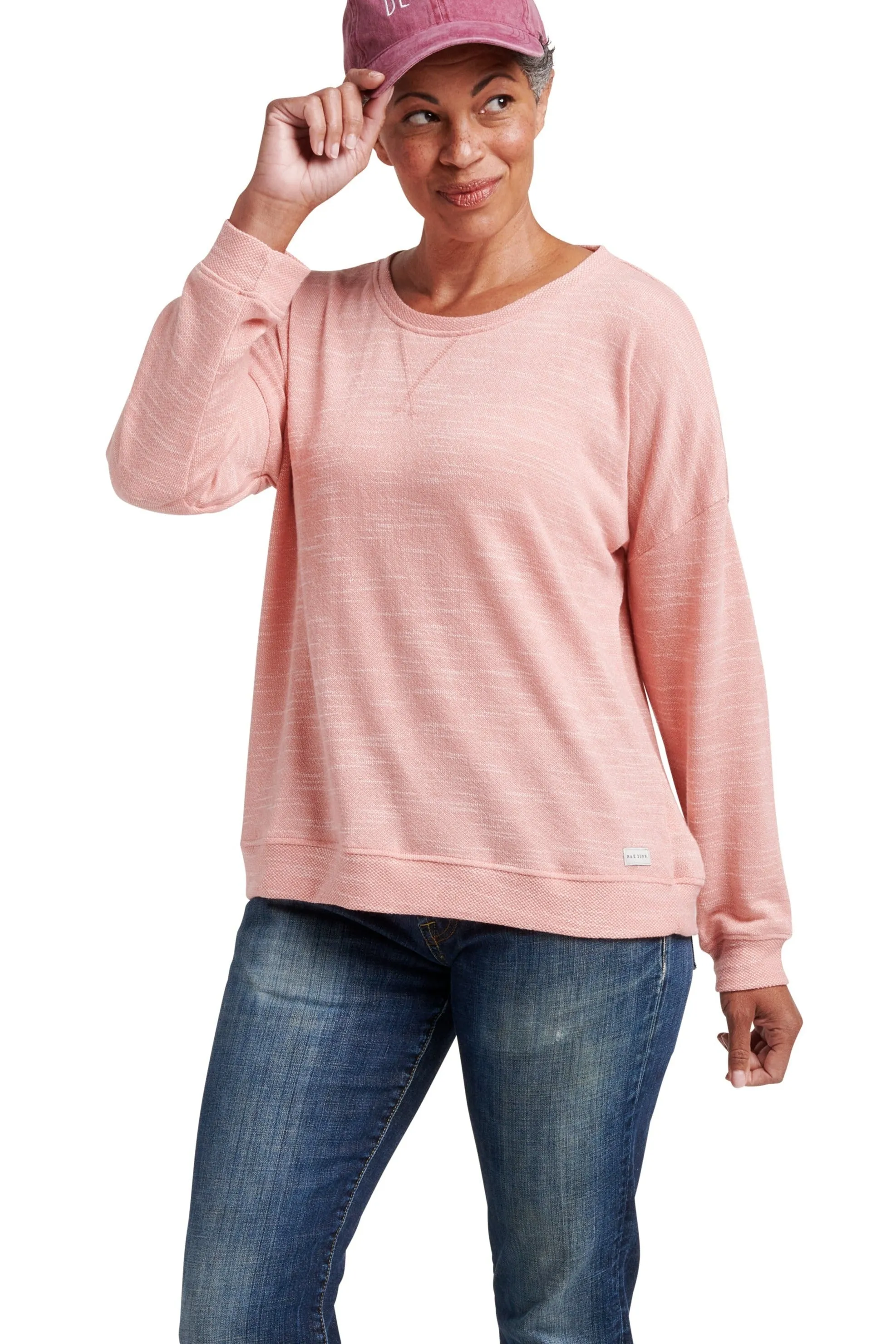 Women's Knit Terry Pullover Sweatshirt