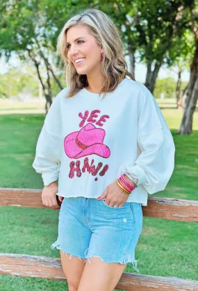 Yee Haw Sequin Pullover